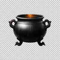 PSD black_cauldron aislado sobre un fondo transparente