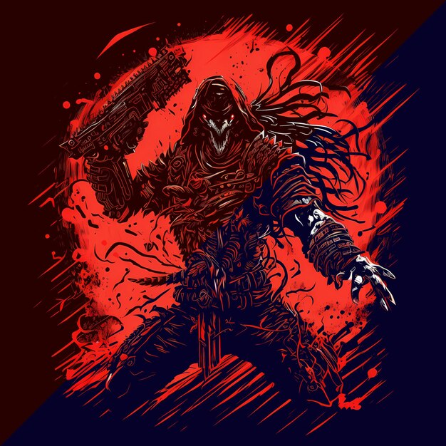 Black death predator 4096px png transparent 300dpi digitales t-shirt pod clipart buchumschlag wallart