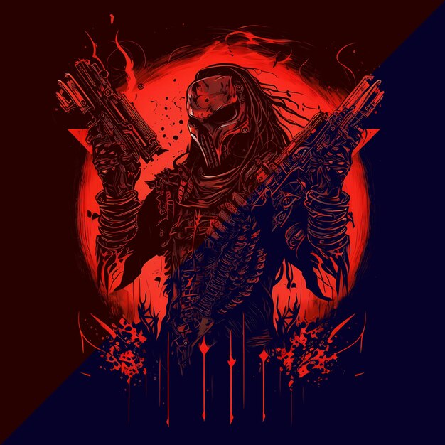 Black death predator 4096px png transparente 300dpi camiseta digital pod clipart capa do livro wallart