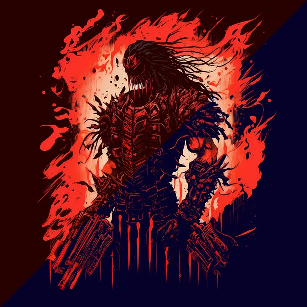 Black death predator 4096px png transparente 300dpi camiseta digital pod clipart portada del libro wallart