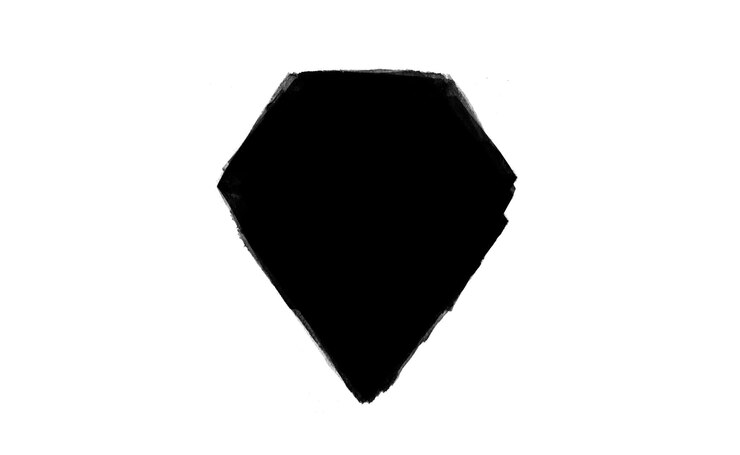 PSD black diamond illustration