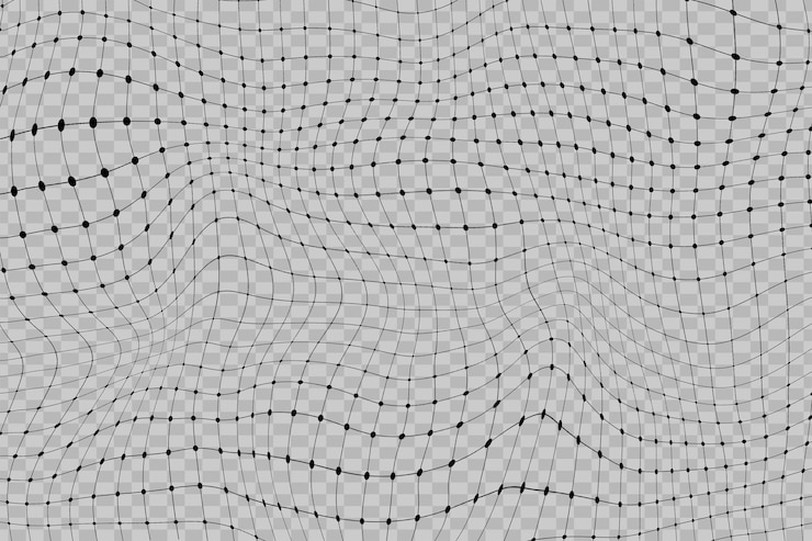 PSD black dot 3d wave pattern design element
