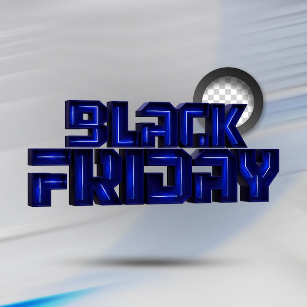 Black-Friday-Ausverkauf 3D-Text-Stil-Effekt Etikettendesign 3D-Stempel 3D-realistische Darstellung