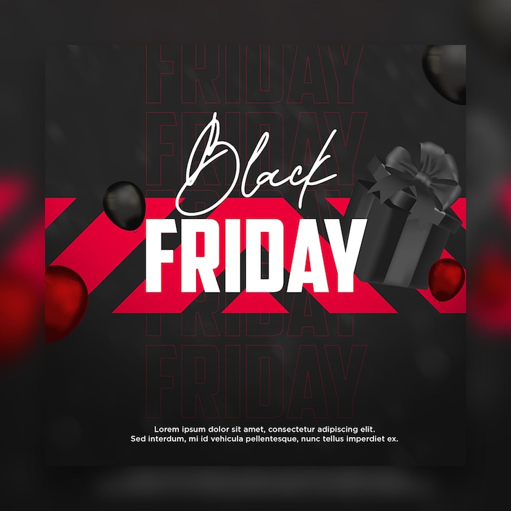 PSD black friday banner social media instagram post template
