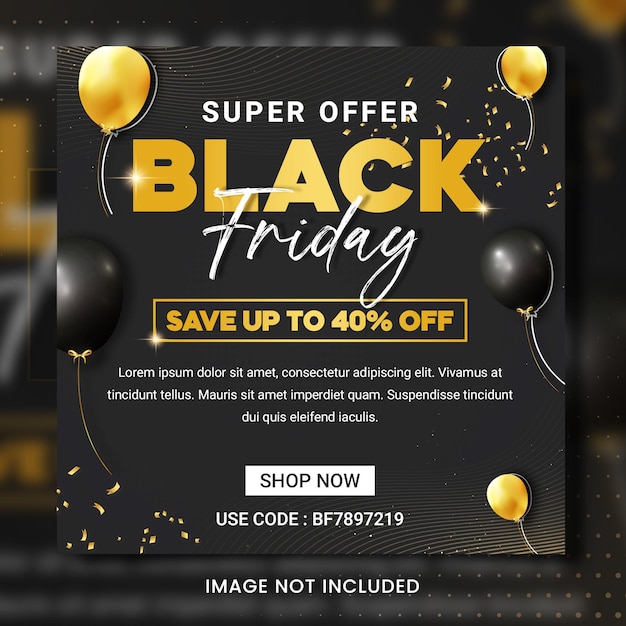 PSD black friday banner