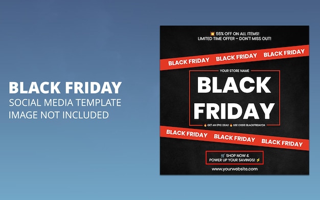 Black Friday Bonanza Ofertas que no puedes resistir Black Friday Diseño de carteles para las redes sociales