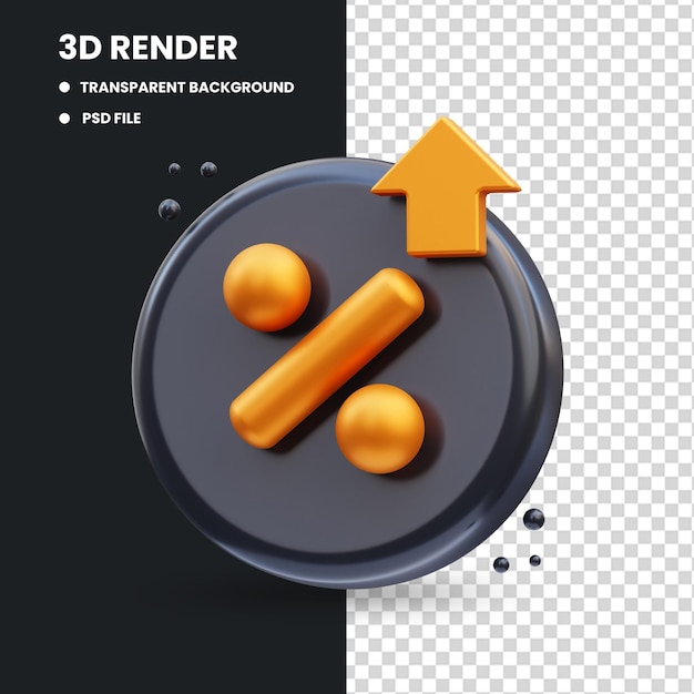 Black Friday Discount Promo Pic 3d Illustration Rendu 3d