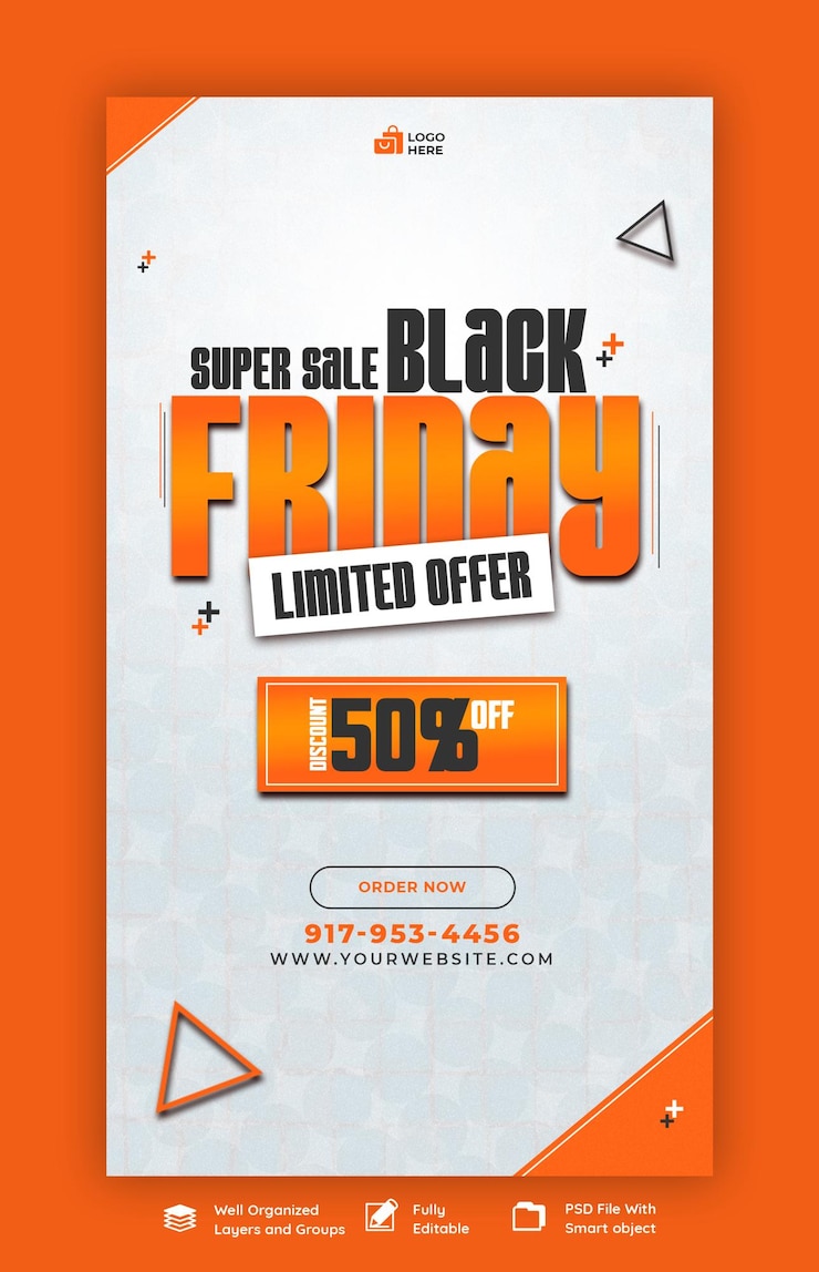 PSD le black friday est une super vente sur instagram et facebook.
