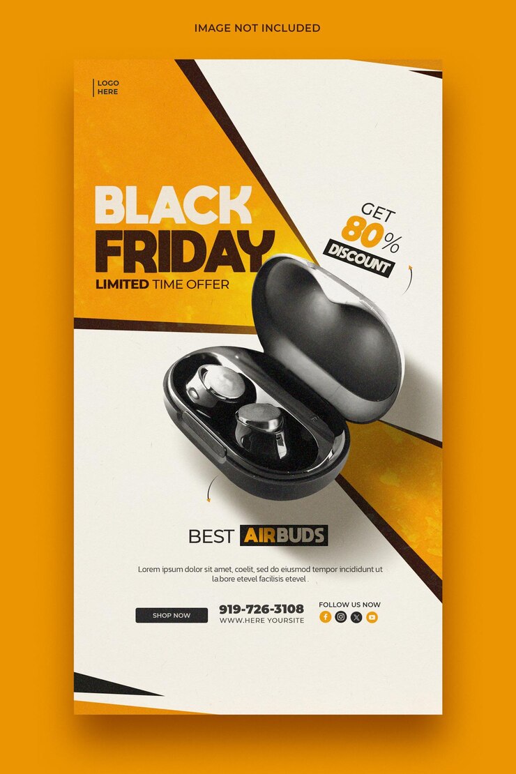 PSD le black friday est une super vente sur instagram et facebook.