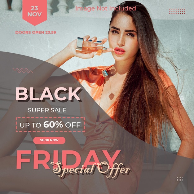 Black Friday Flye moderne et créatif