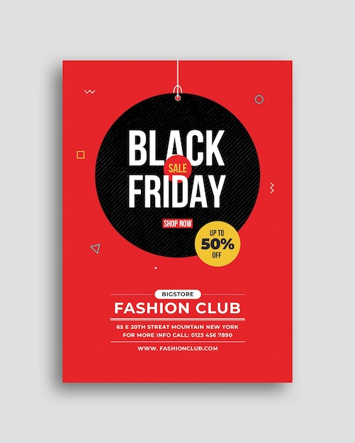 PSD black friday flyer