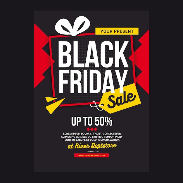 PSD black friday flyer