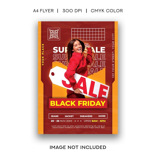 PSD black friday flyer