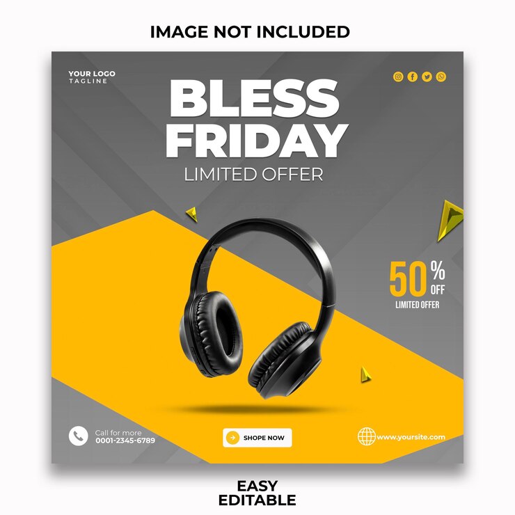 Black Friday Headphones Limited oferece promoção nas redes sociais