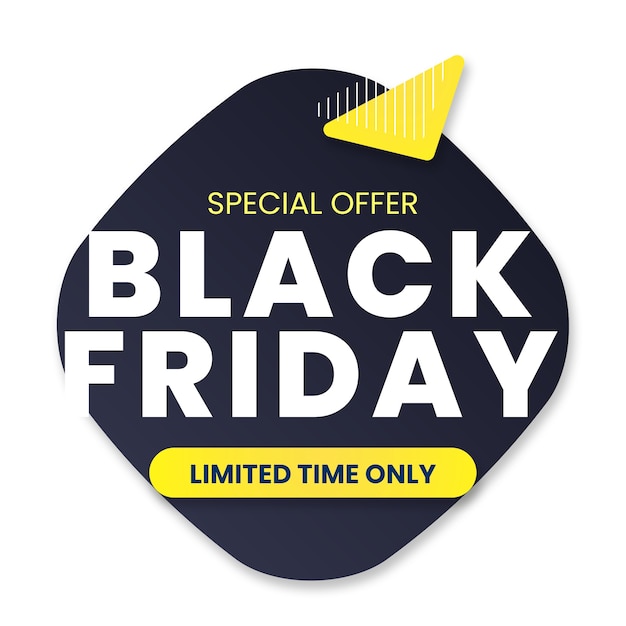 Black Friday-Label isoliert