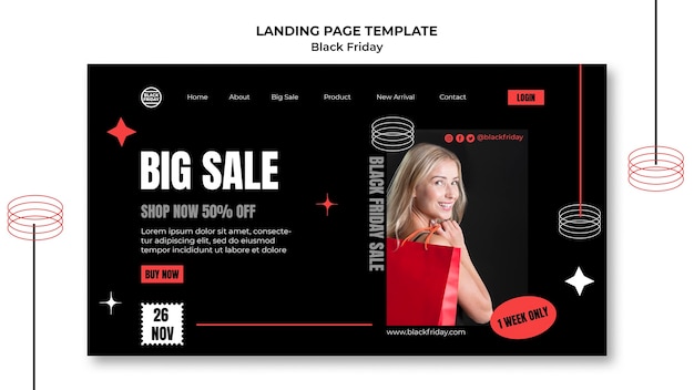 PSD black friday-landingpage