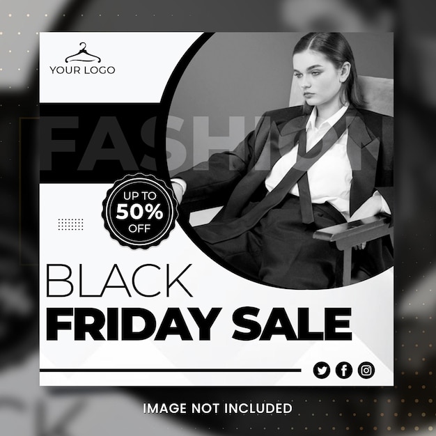Black Friday Mode-Banner-Vorlage