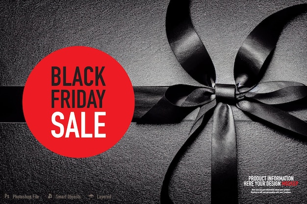 Black Friday-Modell auf dunklem Hintergrund