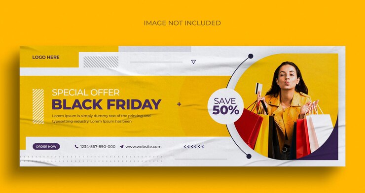 PSD black friday sale social media post instagram post webbanner oder facebook cover vorlage
