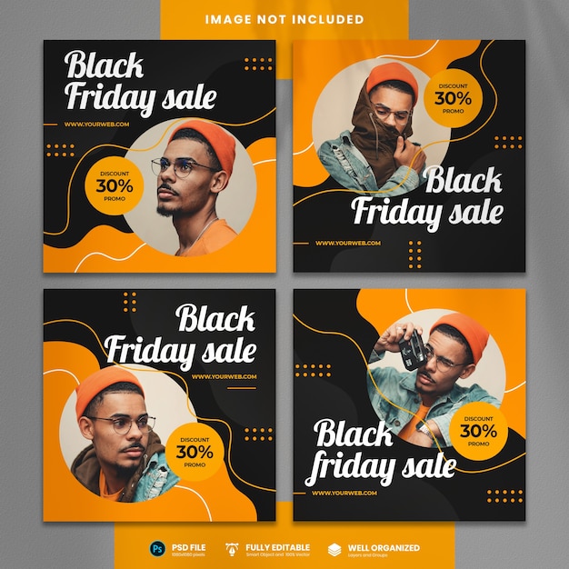 Black friday sale social media vorlage