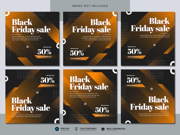 Black friday sale social media vorlage