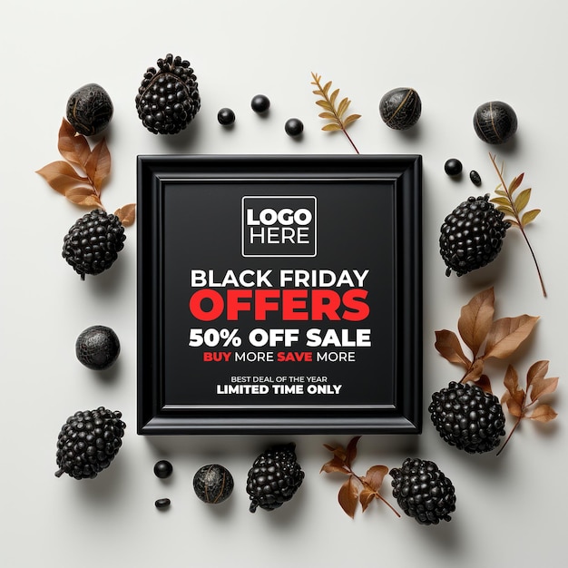 Black Friday Social Media Angebot Poster PSD