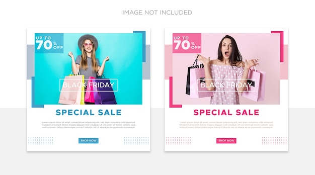 Black Friday Social Media Post Vorlage