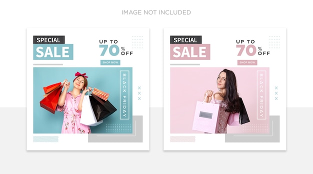 Black Friday Social Media Post Vorlage