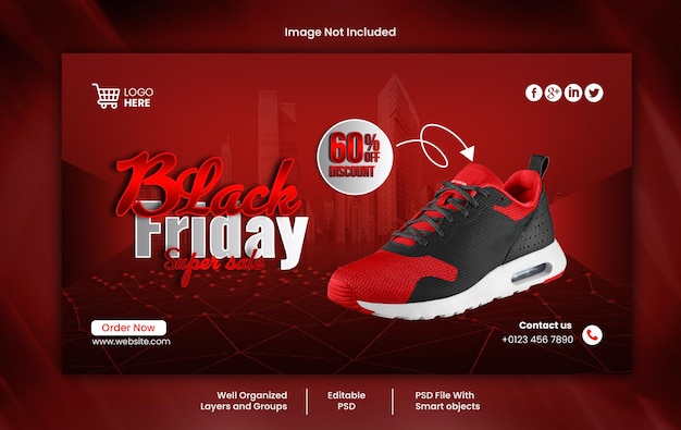 Black Friday-Social-Media-Webbanner-PSD-Vorlage