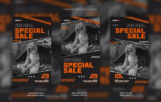 Black Friday Special Sale Social Media Stories Vorlage