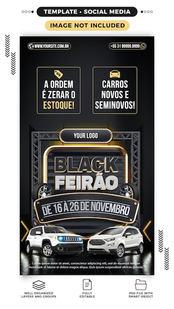 Black friday stories feira de carros novos e usados no brasil