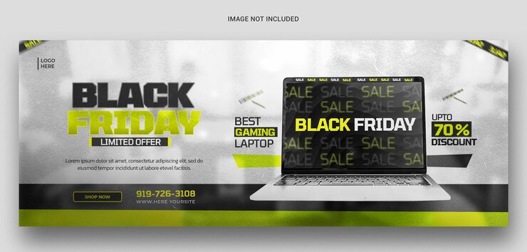PSD black friday super sale modello di banner di copertina di facebook
