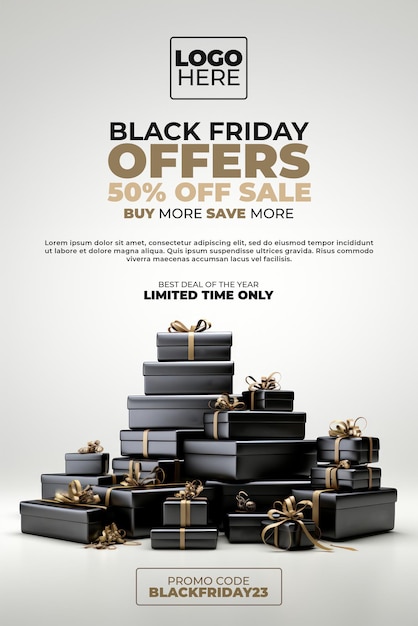 PSD black friday super sale social media angebot poster psd