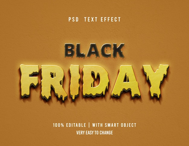 Black friday-texteffekt editierbar