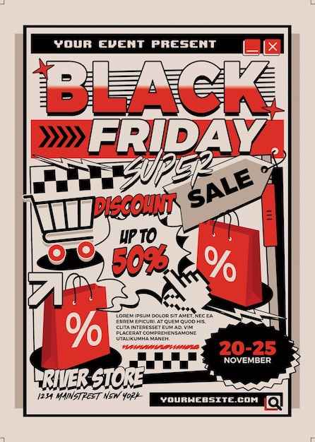 Black Friday Verkaufsbroschüre