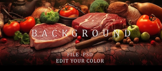 PSD black grilled beef steak