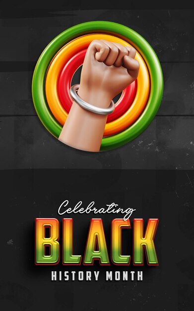 PSD black history month social-media-story-template-design