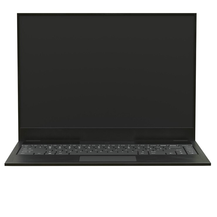 PSD black laptop computer