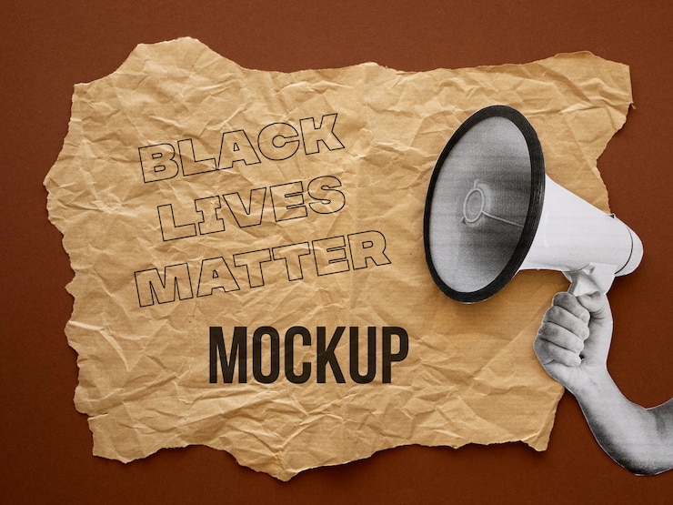 PSD black live matter mock-up-sortiment