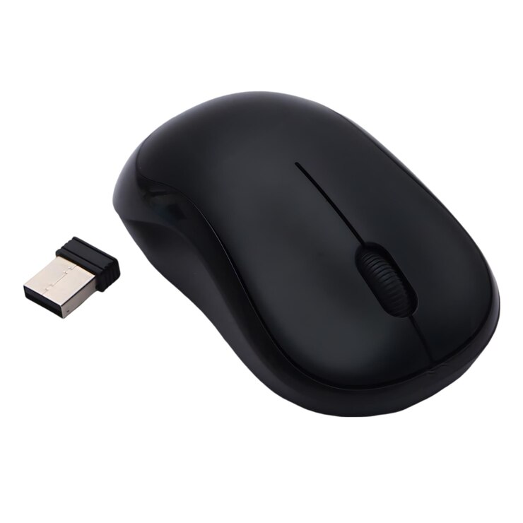 PSD black wireless computer mouse with usb receiver