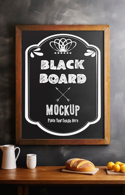 PSD blackboard-mockup im laden