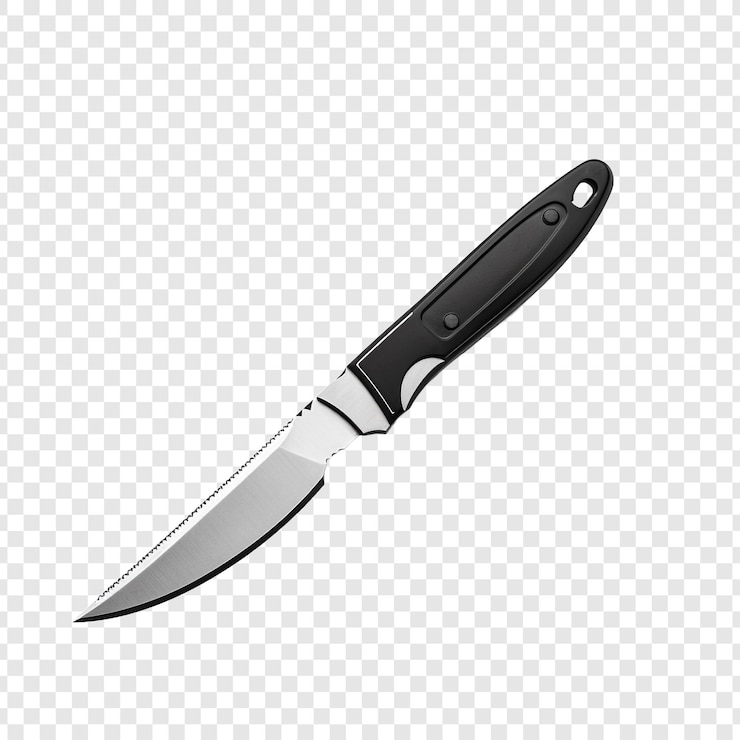 PSD blade of a snap off knife isolated on transparent background