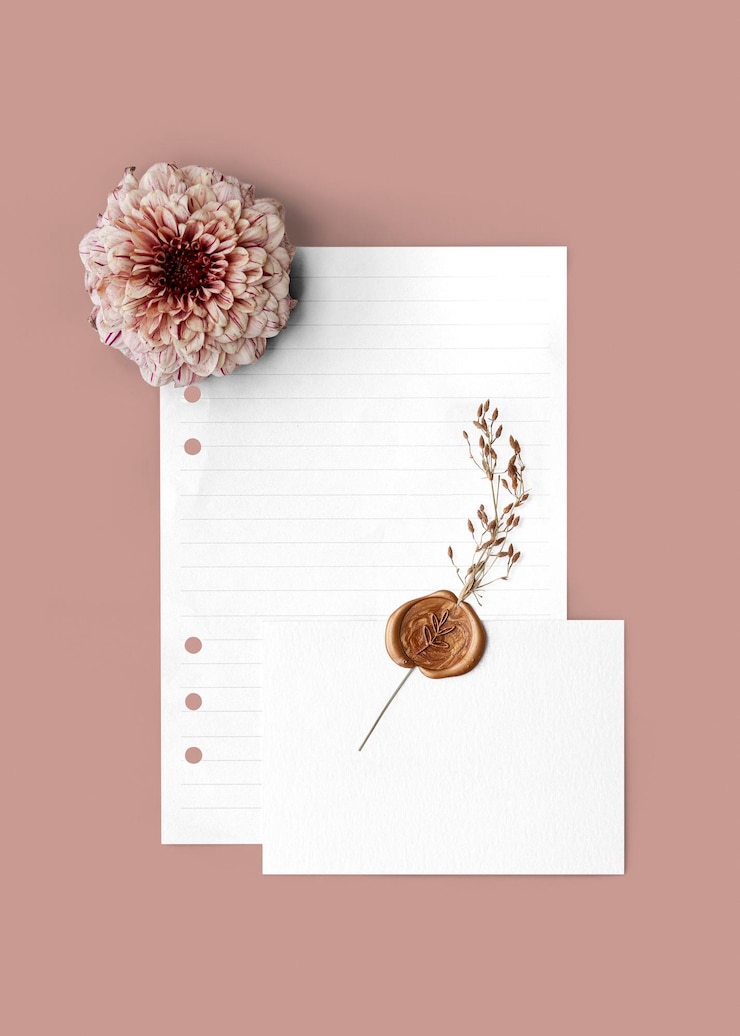PSD blank pip salmon envelope set