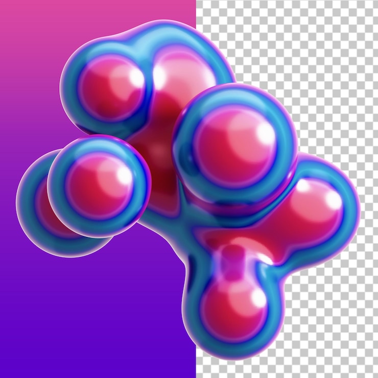 PSD blase abstrakte 3d-illustration