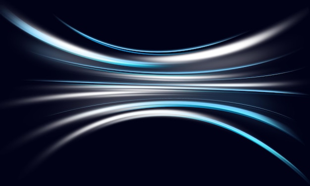 blau leuchtende glänzende Lichtlinien-Effekt