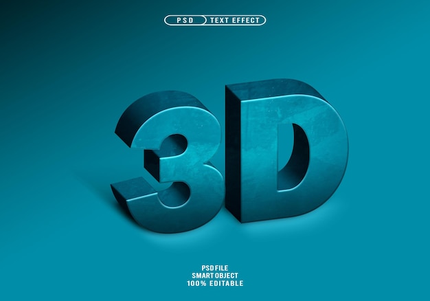 Blau Textur-Text-Stil-Effekte Blau Realistische Texteffekte Blaue Realistische 3D-Texteffekte