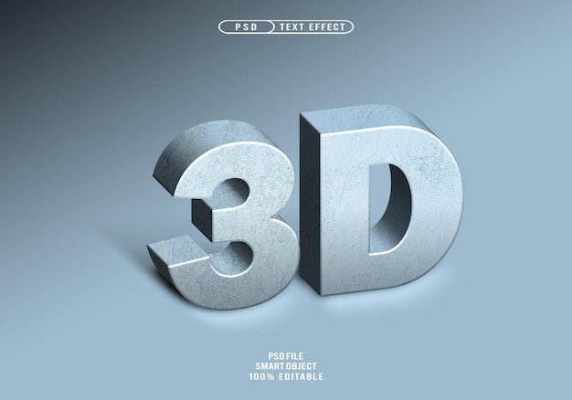 Blau Textur-Text-Stil-Effekte Blau Realistische Texteffekte Blaue Realistische 3D-Texteffekte