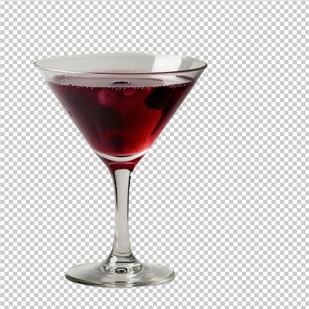 Blaubeer-Martini-Cocktail auf weißem Rücken