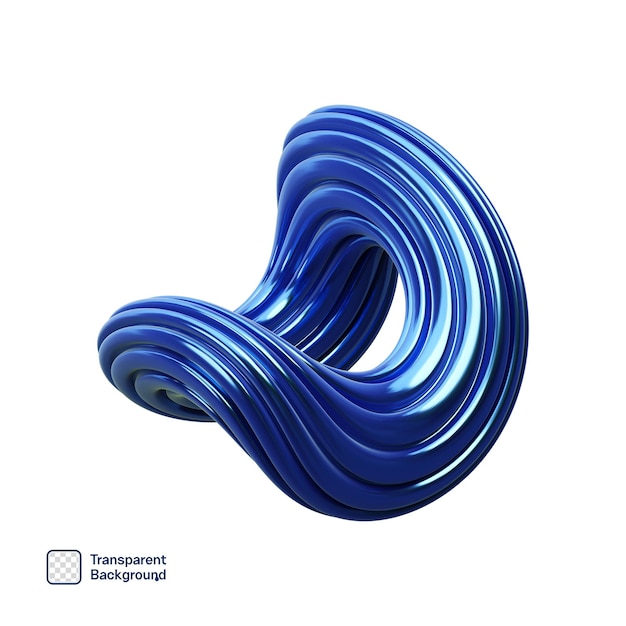 Blaue Abstract-Form PNG-Vorlage