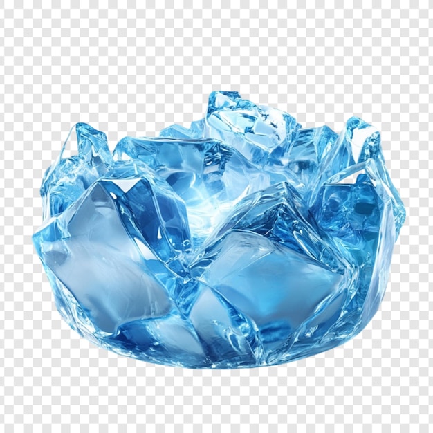 Blaue Eiskristalle gefrorenes Wasser Kühle erfrischende Winter